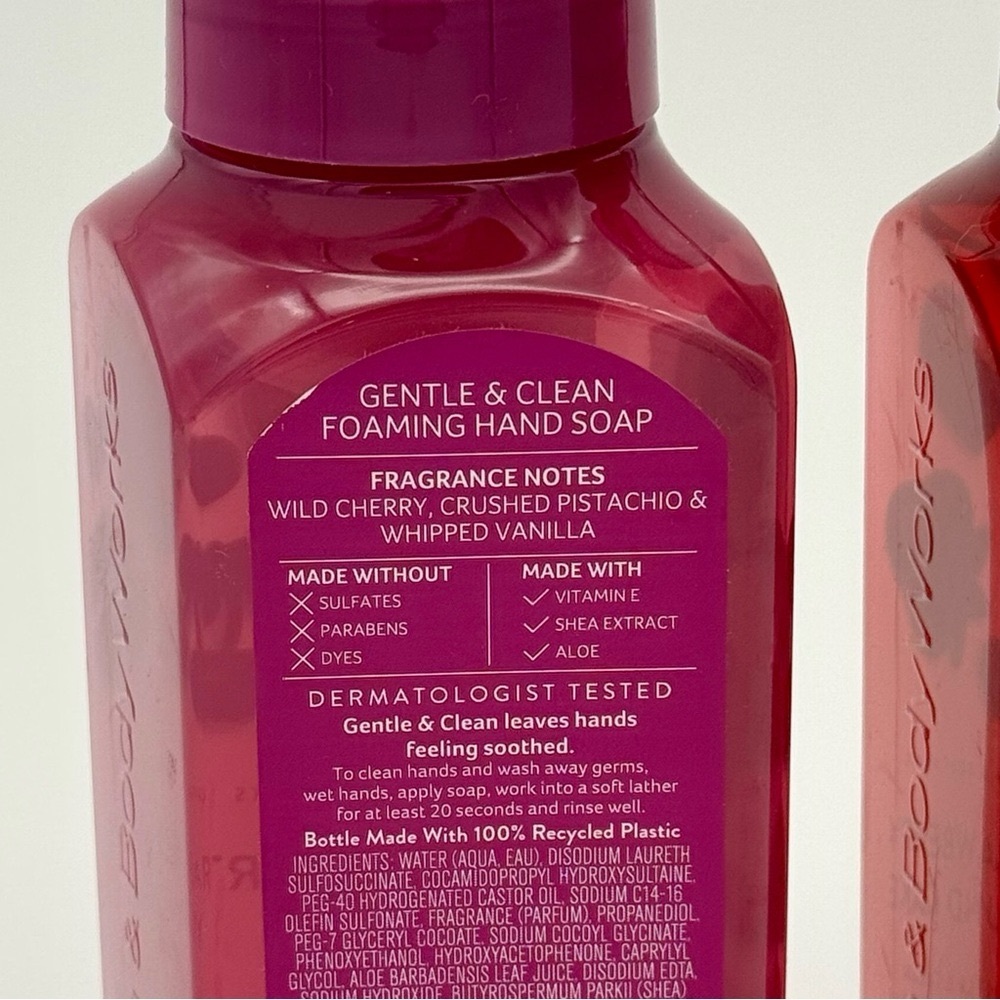 Bath & Body Works Sweetheart Cherry & Strawberry Pound Cake Hand Soaps NWT - Picture 5 of 6